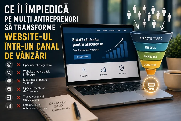 website ul într un canal de vânzări