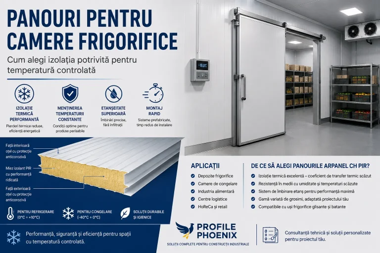 Panouri pentru camere frigorifice: cum alegi izolația potrivită pentru temperatură controlată 5